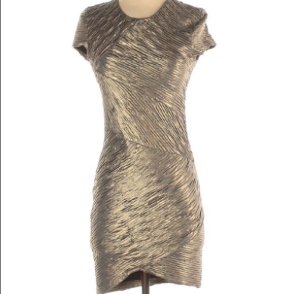 Torn by Ronny Kobo Kaitlyn Metallic Bodycon Mini Dress - Picture 1 of 6